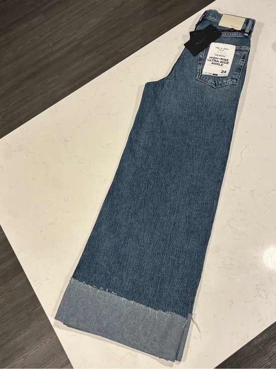 rag & bone Denim - rag & bone - The Sofie High-Rise Ultra Wide Wide Ankle Jeans - NWT